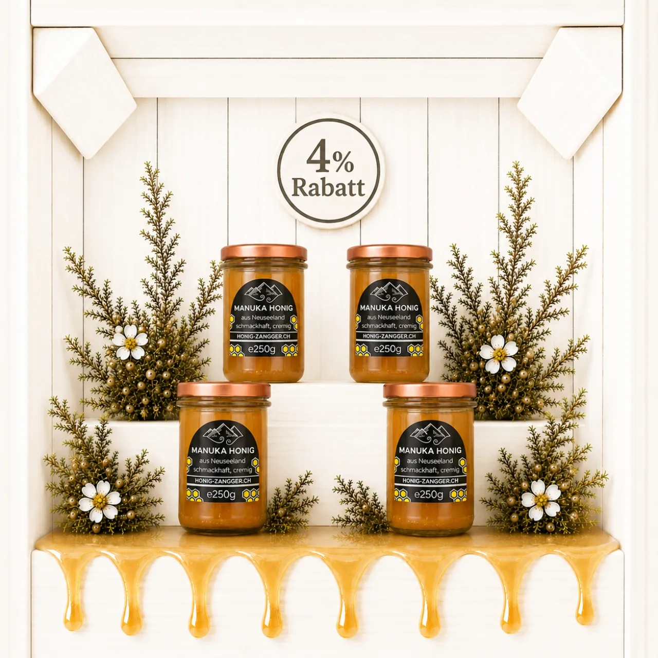 Manuka Honig SUPERB 250g x 4