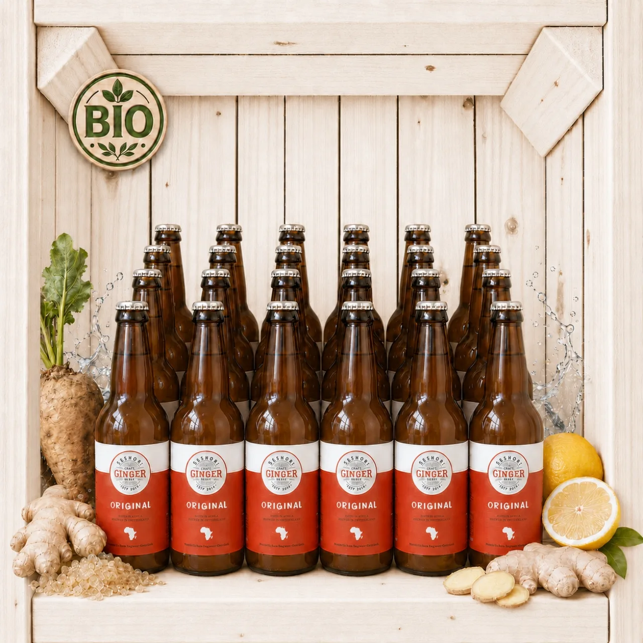 Seshoai Organic Original Ginger Beer 24 Stk.